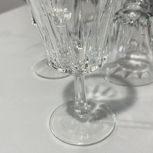 Vintage Arcoroc France crystal wine cordial glasses regency star 5.25” - Picture 16 of 16